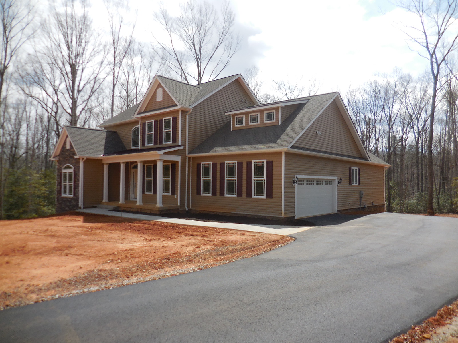 New Home on 2 Acres, River Road, Private: For Sale, Almost Complete!